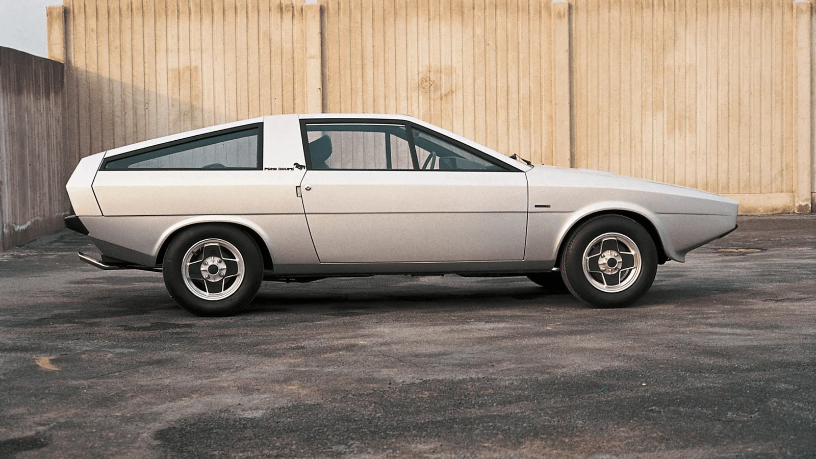 Silver Pony Coupe concept in side profile