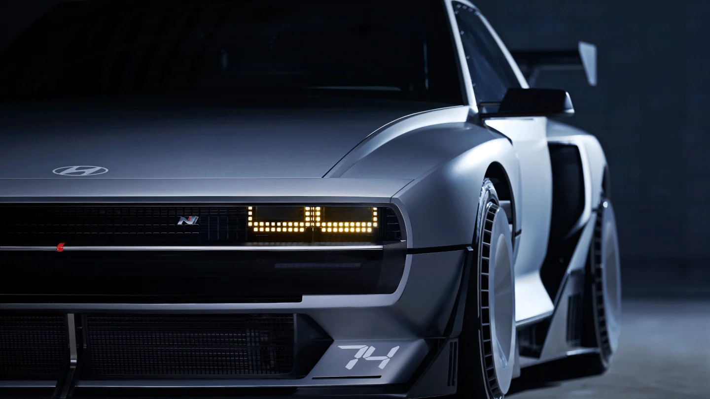 Pixel headlights and the angular front of N Vision 74